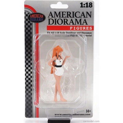 American diorama Figures Cosplay Girl 2 Béžová Bílá Oranžová 1:18