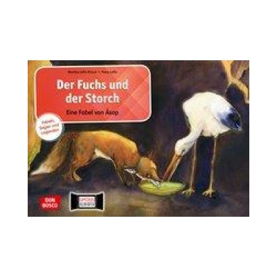 Der Fuchs und der Storch. Eine Fabel von Äsop. Kamishibai Bildkartenset.