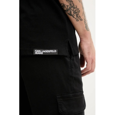 Karl Lagerfeld Jeans Памучна тениска с яка Karl Lagerfeld Jeans (A2M17094)