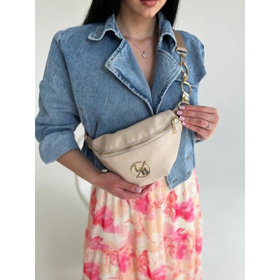 Laura Biaggi crossbody kapsička DX-KB82-beige Béžová