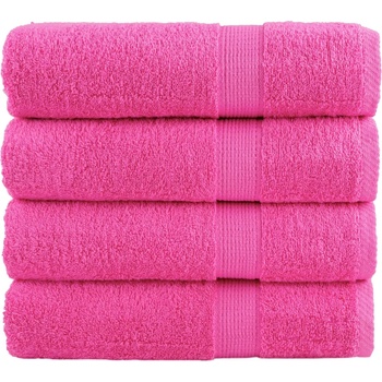 vidaXL Премиум кърпи за баня SOLUND 4 бр розови 70x140 см 600 gsm (137525)