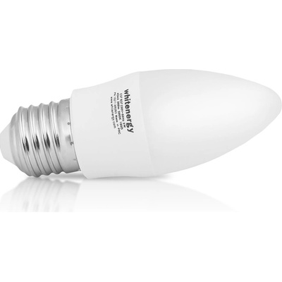 Whitenergy LED žárovka SMD2835 C37 E27 3W bílá mléčná teplá svíčka