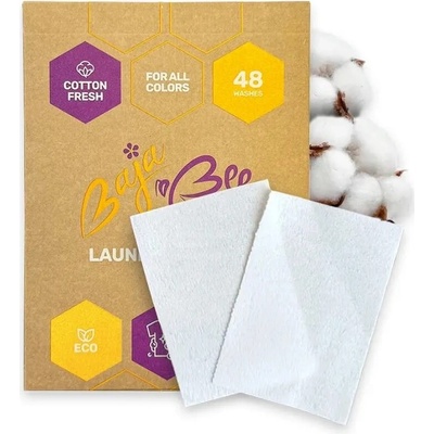 BajaBee Prací papírky 3 x 48 praní Cotton fresh 48 ks – Sleviste.cz