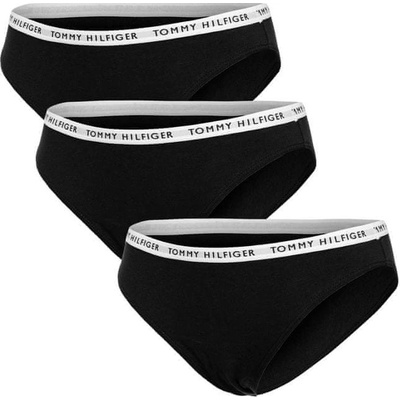 Tommy Hilfiger 3PACK dámske nohavičky UW0UW02828 0R7 čierne