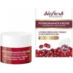 Biofresh Cosmetics Via Natural - Хидратиращ дневен крем за лице с нар и роза 50мл
