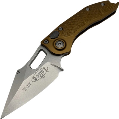 ! Microtech STITCH AUTO S/E STONEWASH STANDARD TAN 169-10TA
