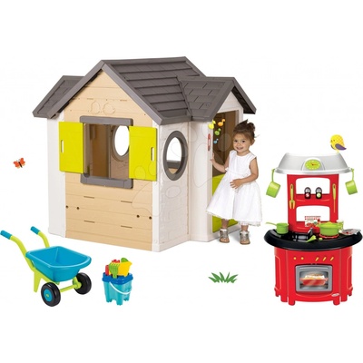 Smoby set domček My House a Écoiffier fúrik s vedrom Hrad