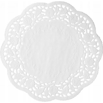 Wimex Dekoračná krajka PAP okrúhla biela 32cm 100 ks