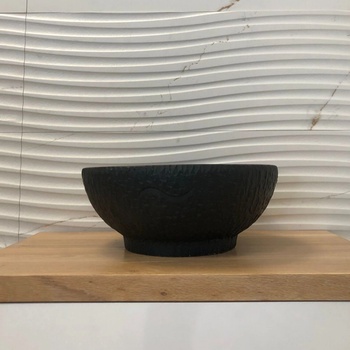 Ceramic Group ДИЗАЙНЕРСКА МИВКА ЗА БАНЯ chizzle stone black 41 СМ
