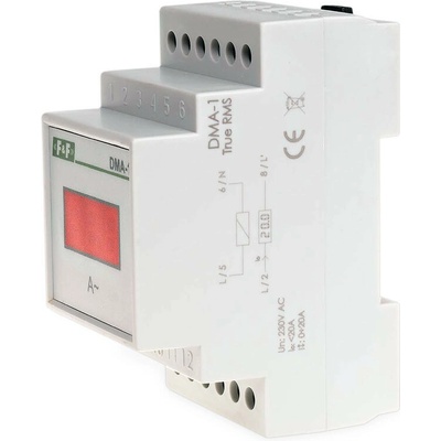 DMA-1 20A TrueRMS - 1-fázový digitálny ampérmeter, 0-20A, presnosť 0,5%