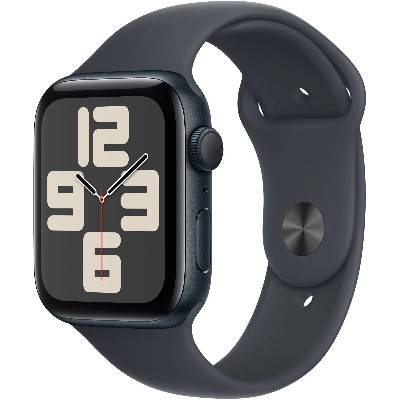 Apple Watch SE (2024) GPS 40mm Midnight Aluminium Case Midnight Sport Band, Velikost řemínku: S/M (130-180mm) MXE73QC/A