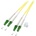 Conneu LC/APC-LC/APC, Сингъл мод 9-125, дуплекс, 2 мм, 5м (CNFJ-LCALCAOS2DYE2mm-5)