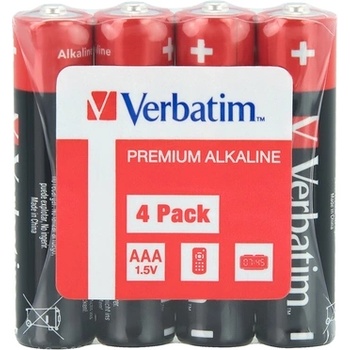 Image 1 of Verbatim ALKALINE BATTERY AAA 4 PACK (SHRINK WRAP) (49500)