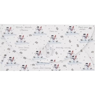 Plastimex obálka 22x11cm SNĚHULÁK, papír