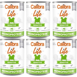 Calibra Dog Life Sensitive Заек 6x400g