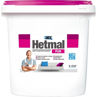 HETMAL PLUS interiérová barva bílá 40 kg