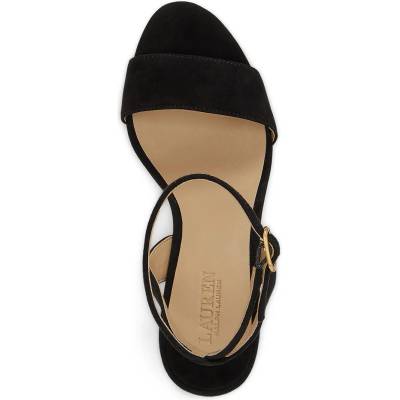 Lauren Ralph Lauren сандали с висок ток от кожа Gracy (802P15730006.001)