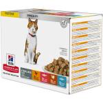 Hill's Hill s Science Plan Feline Young Adult Sterilised Пиле и Риба и Пъстърва и Индийка 12 x 85 г