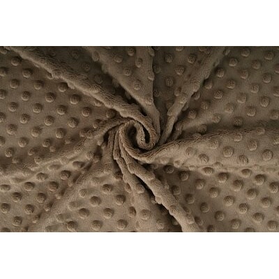 Minky, hnědošedá, látka, metráž / 50 cm