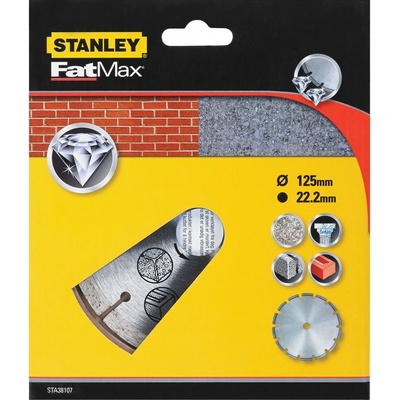 Stanley Diamantový kotouč segmentový 125 x 22,2 mm STA38107