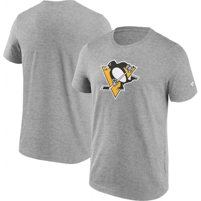 Fanatics pánské tričko Pittsburgh Penguins Primary Logo Graphic T-Shirt Sport gray heather