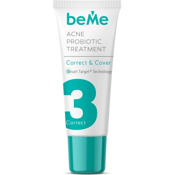 beMe Коректор за локално лечение на акне Correct & Cover, 15 ml