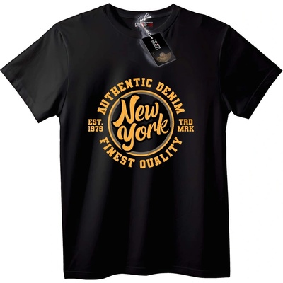 NOONEBRAND Тениска New York Автентичен деним - 2XL, Black