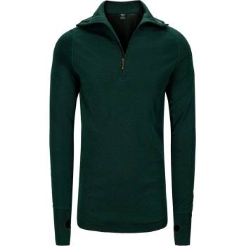Brynje Longsleeve Arctic Double Zip Polo Vert