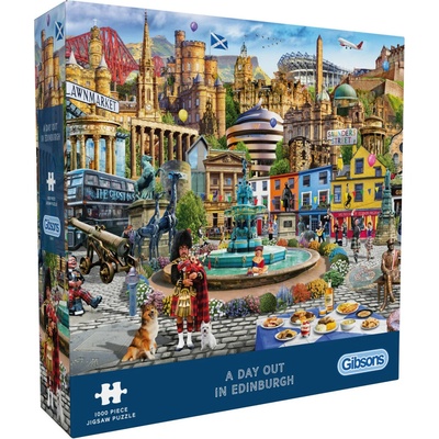 GIBSONS Deň v Edinburghu 1000 dielov