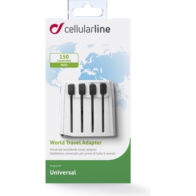Univerzální cestovní adaptér CellularLine pro všechny světové elektrické sítě 8018080096945