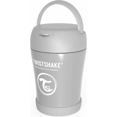 Twistshake Контейнер за храна от неръждаема стомана Twistshake 6+ месеца сив
