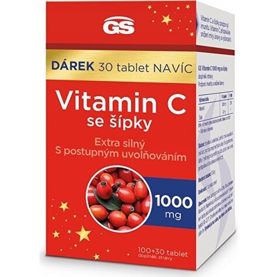 GS Vitamin C1000 se šípky 100+30 tablet