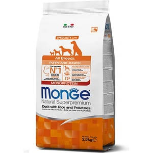  Monoprotein Puppy and Junior All Breeds Duck - 2.5кг
