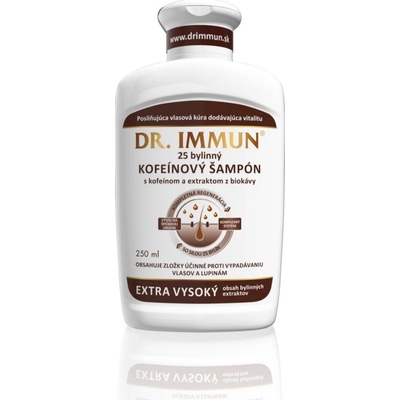 Dr. Immun Kofeínový šampón 25 bylinný 250 ml