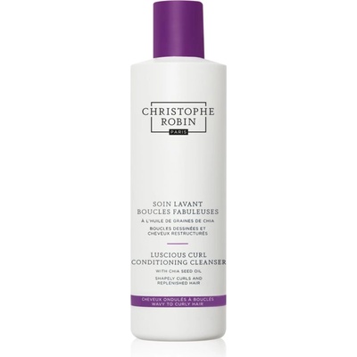 Christophe Robin Luscious Curl Conditioning Cleanser with Chia Seed Oil почистващ балсам за чуплива и къдрава коса 250ml