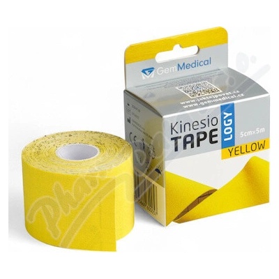 GemMedical kinesiology tape žlutý 5 cm x 5 m