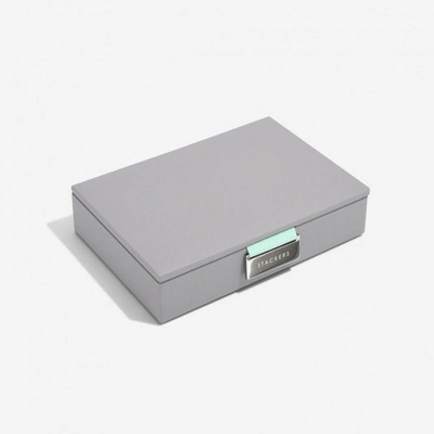Stackers Grey & Mint Mini uzatvárateľná zásuvka 73533