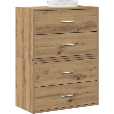 vidaXL Шкафове с 2 чекмеджета 2 бр 60x31x40 см инженерно дърво (858838)