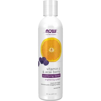 Image 1 of NOW Foods Vitamin C & Acai Berry Purifying Toner | Paraben Free [237 мл]