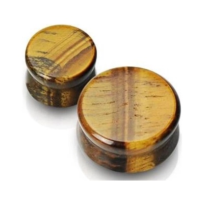 Šperky4U plug do ucha z tygřího oka PL01011-16