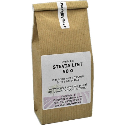 F-Dental Hodonin Stevia sladká list rezaný 50 g
