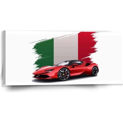 Sablio Obraz Ferrari Talianska vlajka - 110x50 cm