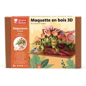 Graine Créative Graine creative Дървен 3d модел Стегозавър (651054)