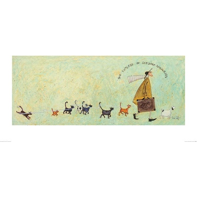 Umelecká tlač Sam Toft - The Suitcase of Sardine Sandwiches, 100 × 50 cm