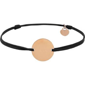 Bellita Гривна с черен конец и розовозлатиста плочка Bellita (BLT-BJ-1188-B-RG)