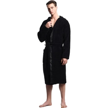Emporio armani Sponge Bathrobe dressing gown - Black (Black)