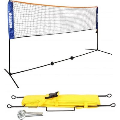 Merco badminton/tenis set stojany na kurt vč. sítě