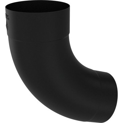 Zambelli Colordur Koleno 72° ø 100 mm falcované RAL 9005 černa 242410-E-9005