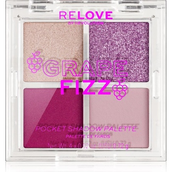 Revolution Beauty Pocket Palette палитра сенки за очи цвят Grape Fizz 4x0.72 гр