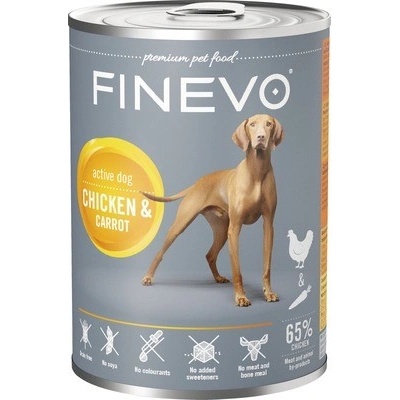 Finevo Active Dog kuracie s mrkvou 800 g